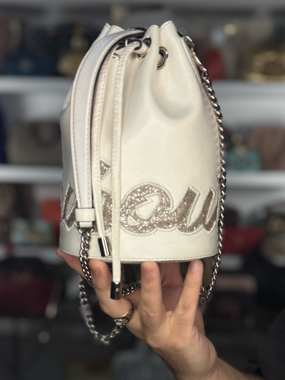LOUBOUTIN BUCKET BAG